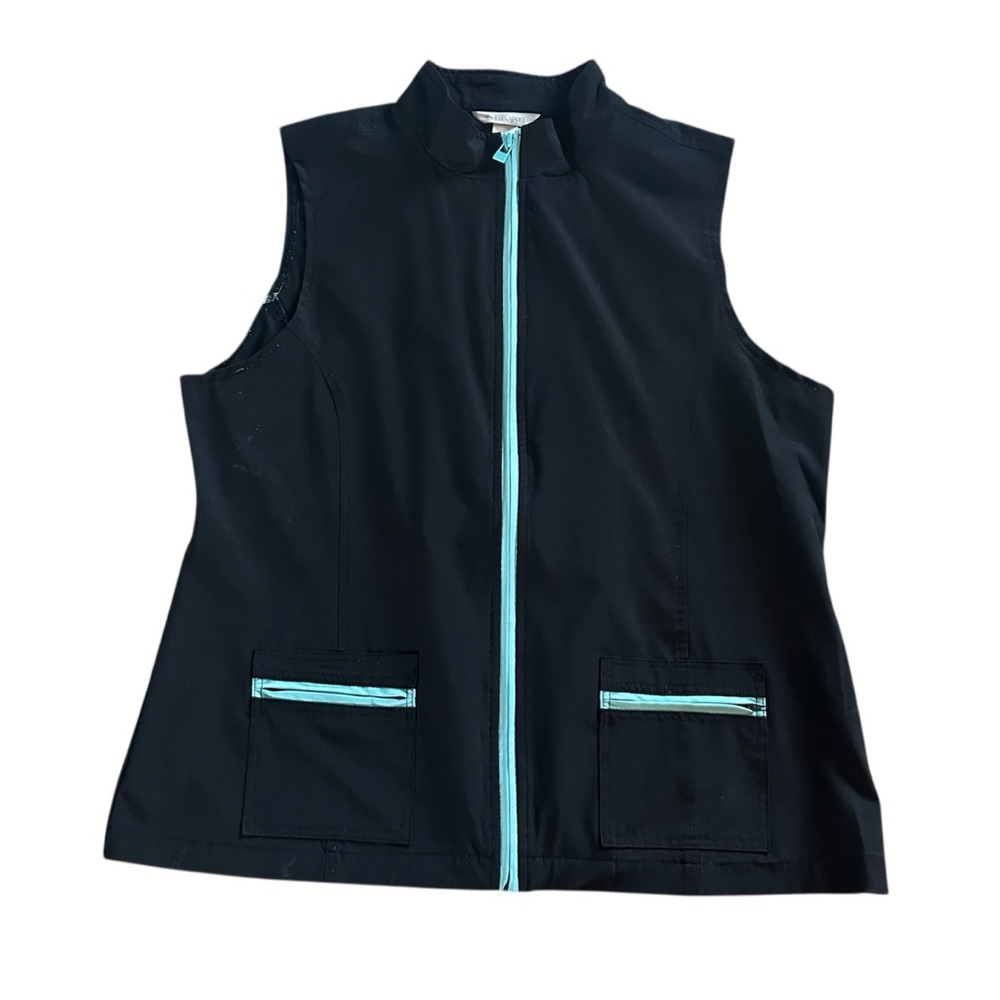 [CBK Sport] Black Vest with Aqua Accents